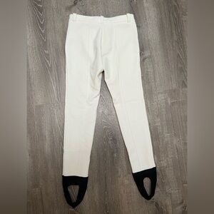 White Fendi Snow Ski Winter pants 38 snowboard snap classic